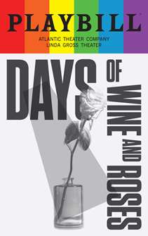 Days of Wine and Roses Playbill with Limited Edition 2023 Rainbow Pride Logo 