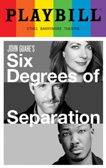 Six Degrees of Separation - June 2017 Playbill with Rainbow Pride Logo 