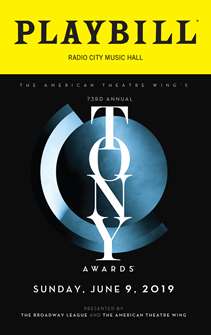 The 2019 Tony Awards Playbill 