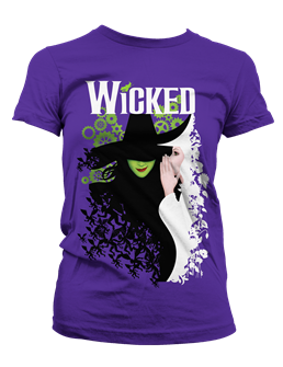 Wicked the Broadway Musical - Two Witches Slim Fit T-Shirt 