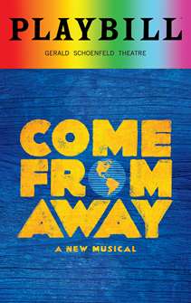 Come From Away - June 2018 Playbill with Rainbow Pride Logo 