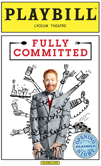 Fully Committed Limited Edition Official Opening Night Playbill 