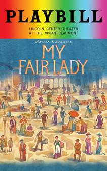 My Fair Lady - June 2018 Playbill with Rainbow Pride Logo 