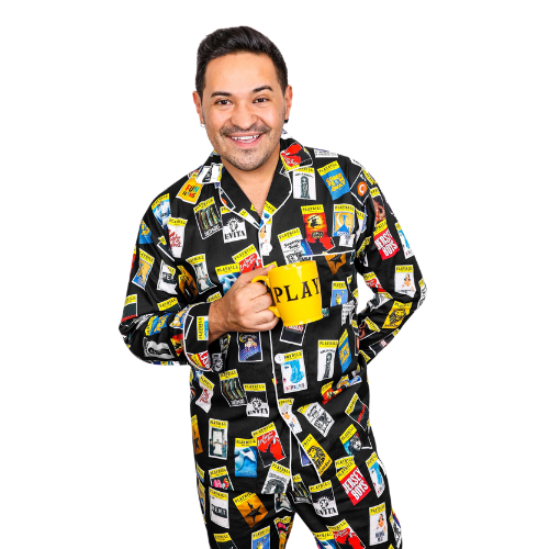 The Black Playbill Pajamas for Men