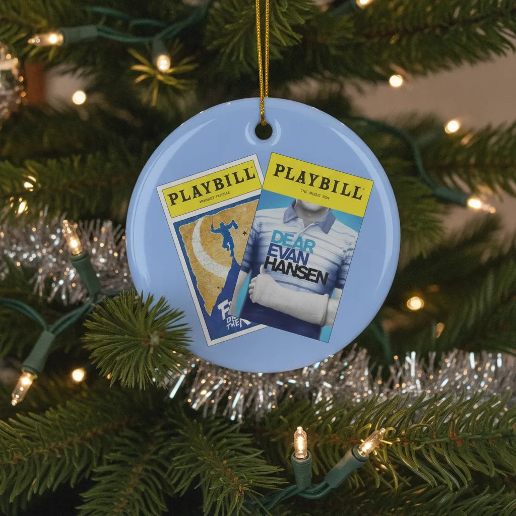 CUSTOM - 2 Cover Ceramic Ornament, 2-Side Print