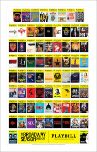 2025-2026 Broadway Season Playbill Poster - 73 Shows that Played on Broadway