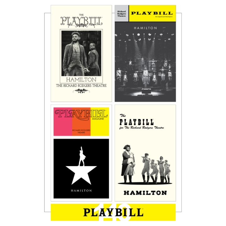 Hamilton musical playbill best sale