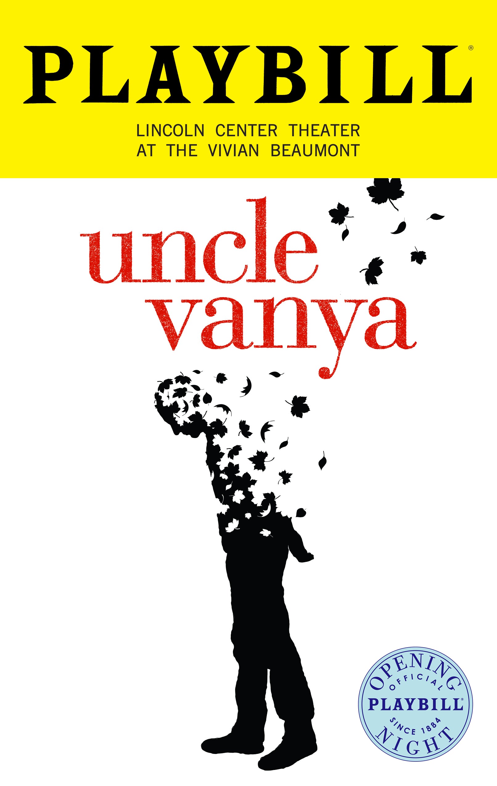 Uncle Vanya 2024 Revival Limited Edition Official Opening Night Playbill