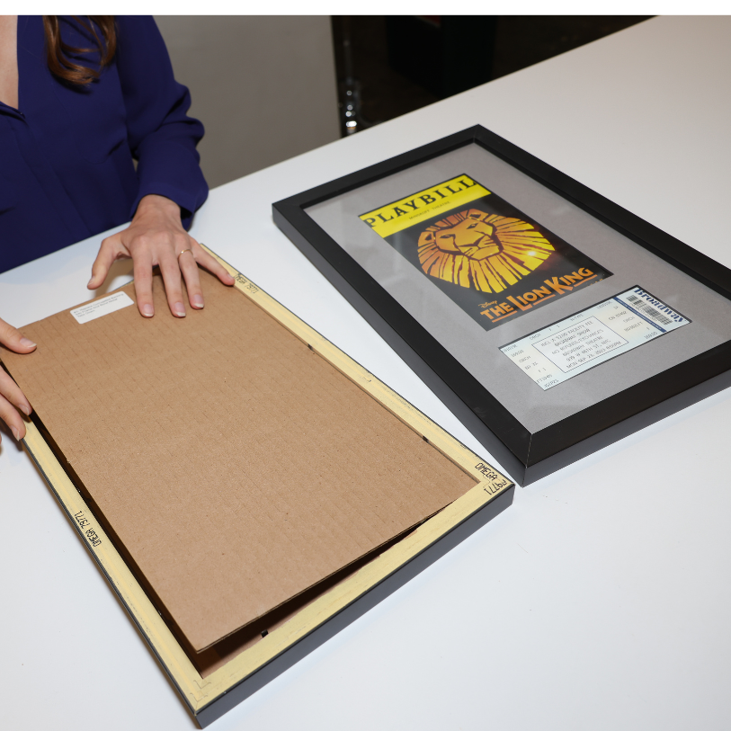 Playbill and Broadway Theatre Ticket Display Frame