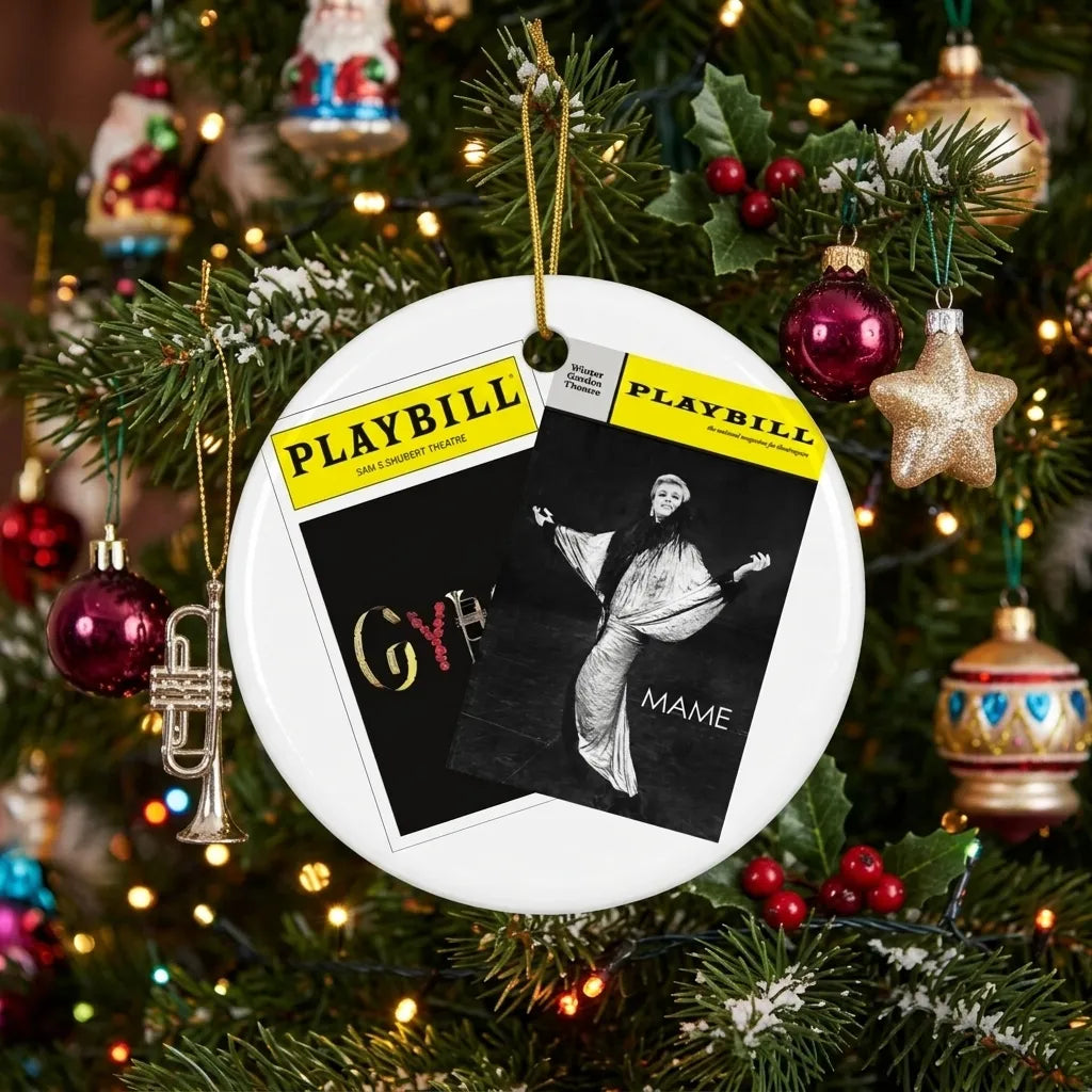 Custom Playbill Divas Ceramic Ornament - Choose 2 favorites from 25 Covers