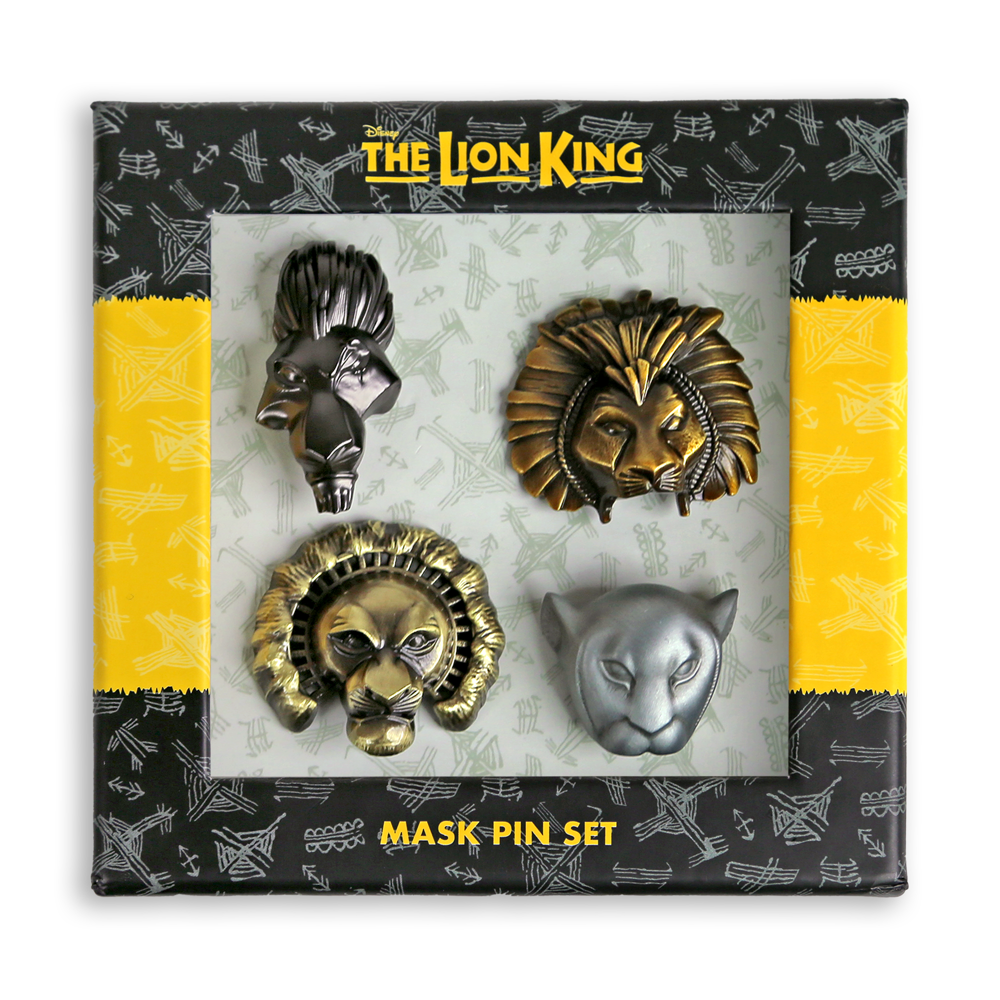 The Lion King the Broadway Musical - Mask Pin Set