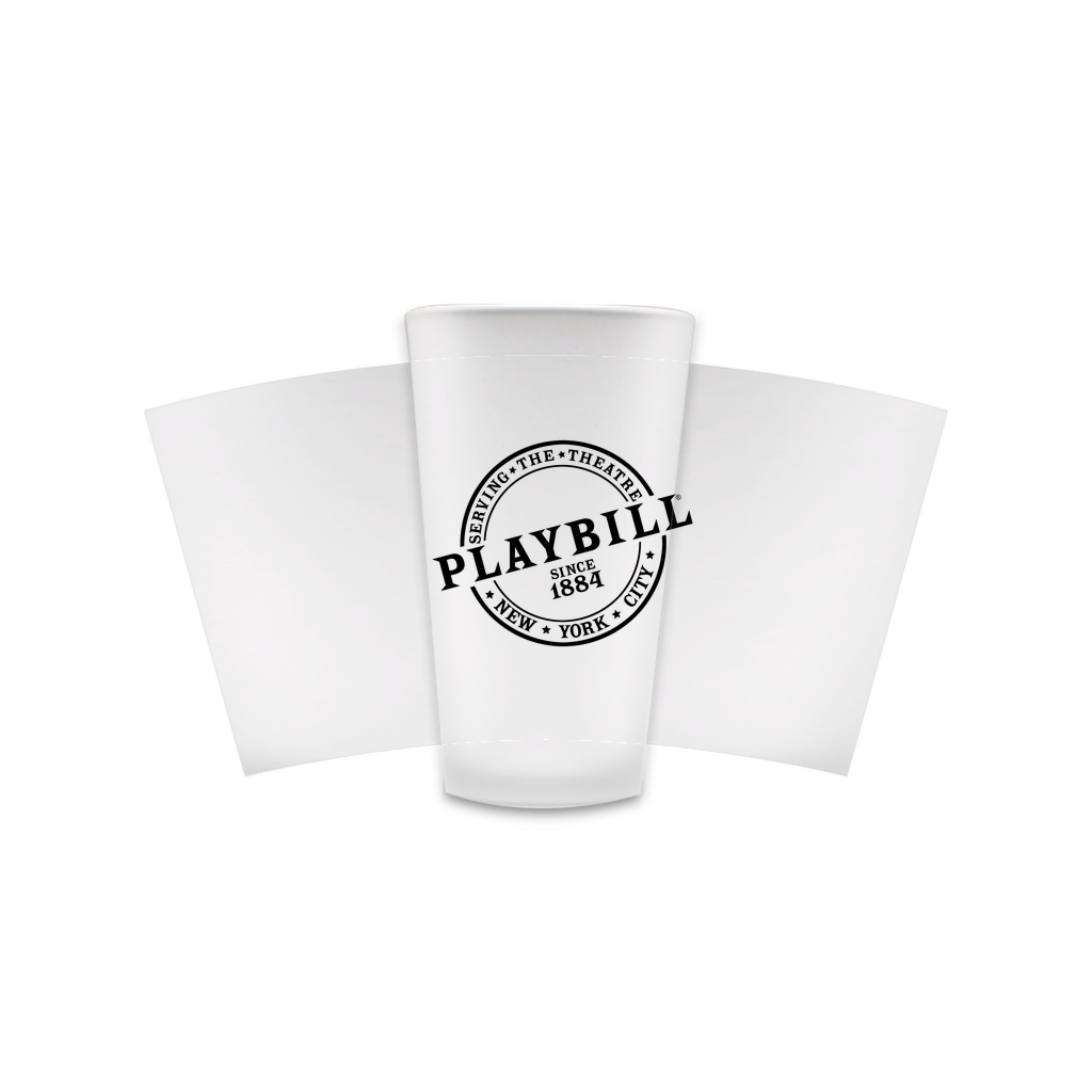 1884 Playbill - Frosted Pint Glass