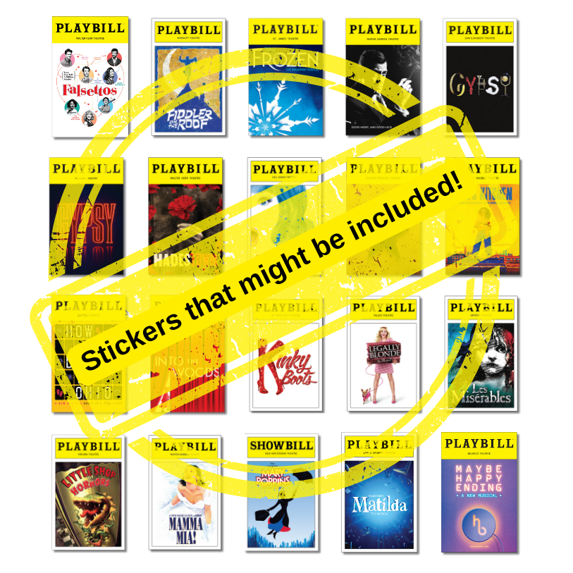Mystery Sticker Pack of Playbill Covers