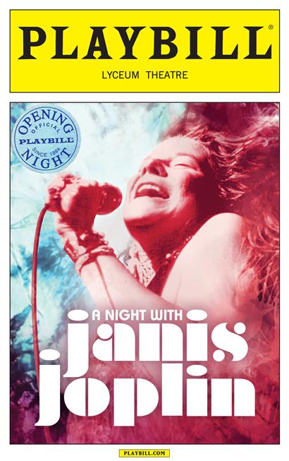 A Night With Janis Joplin Limited Edition Official Opening Night Playbill