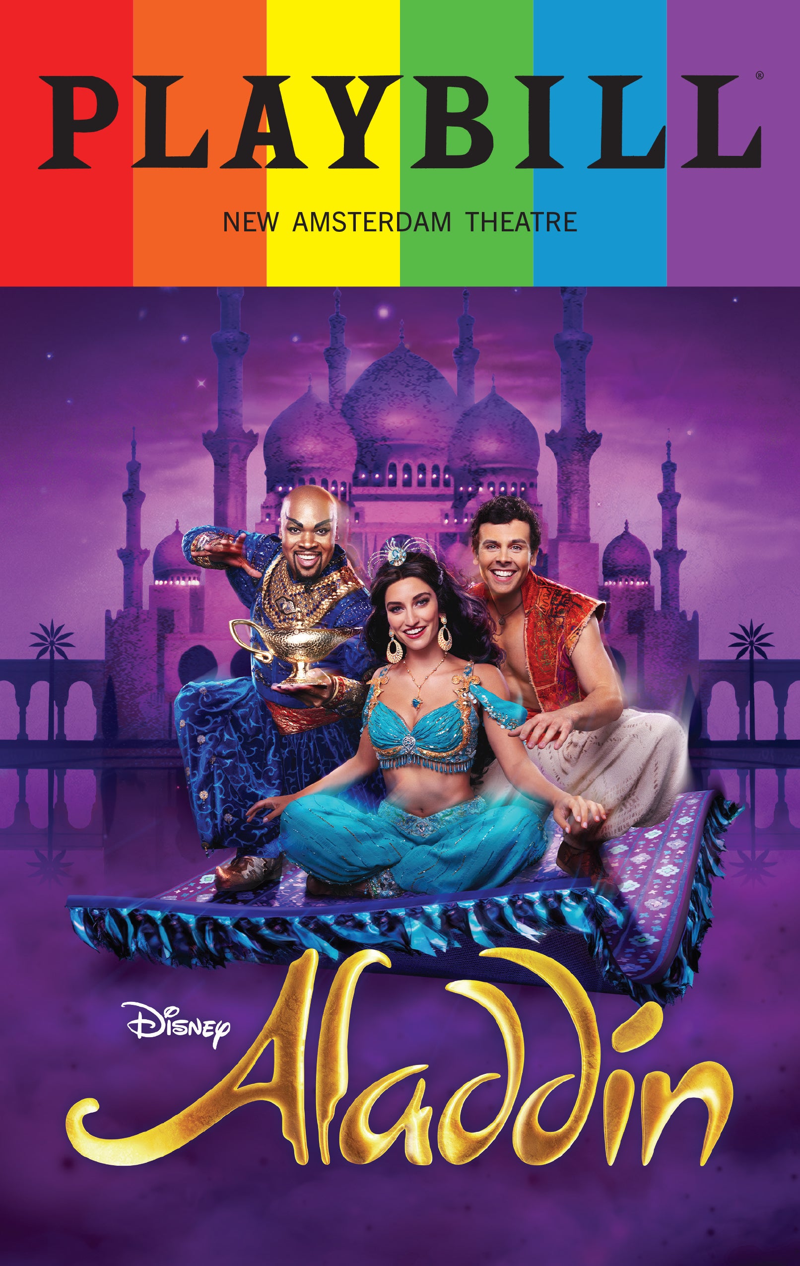 Aladdin Limited Edition 2026 Rainbow Pride Playbill