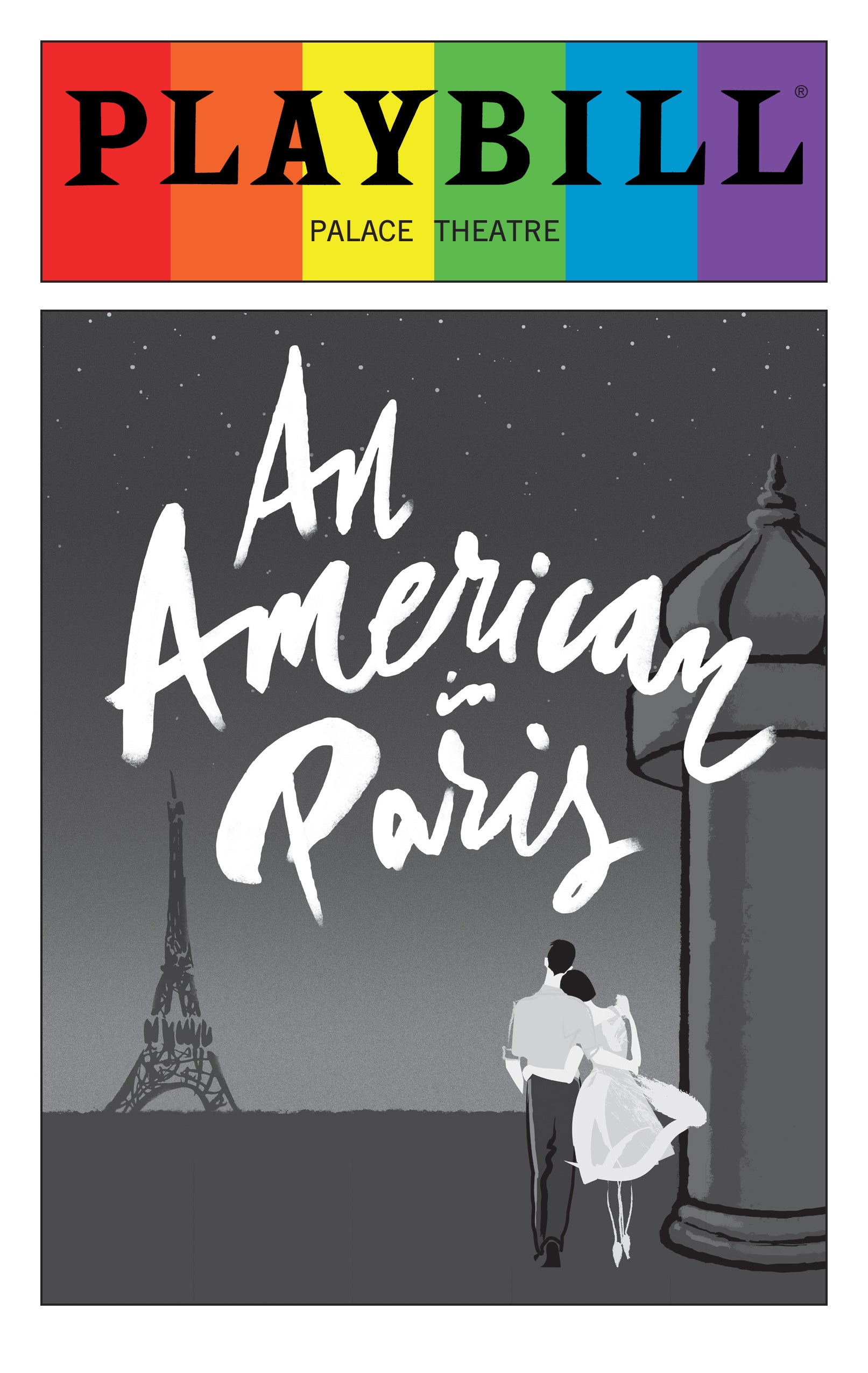 An American in Paris - June 2016 Playbill with Rainbow Pride Logo