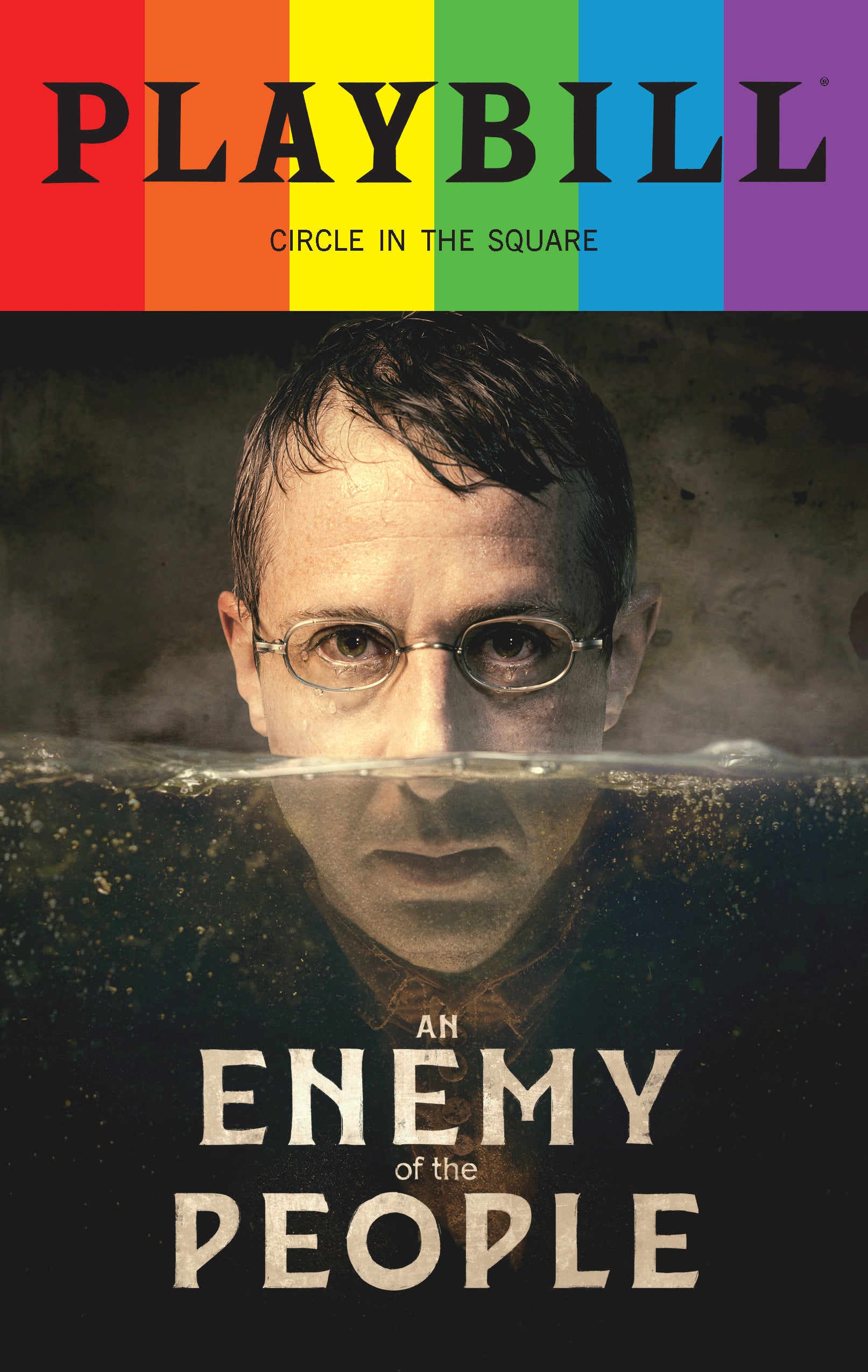 An Enemy of the People Playbill with Limited Edition 2024 Rainbow Pride Logo