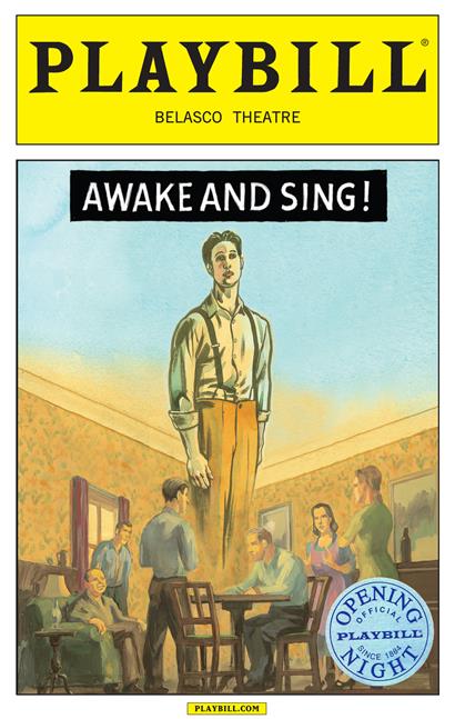 Awake and Sing Limited Edition Official Opening Night Playbill