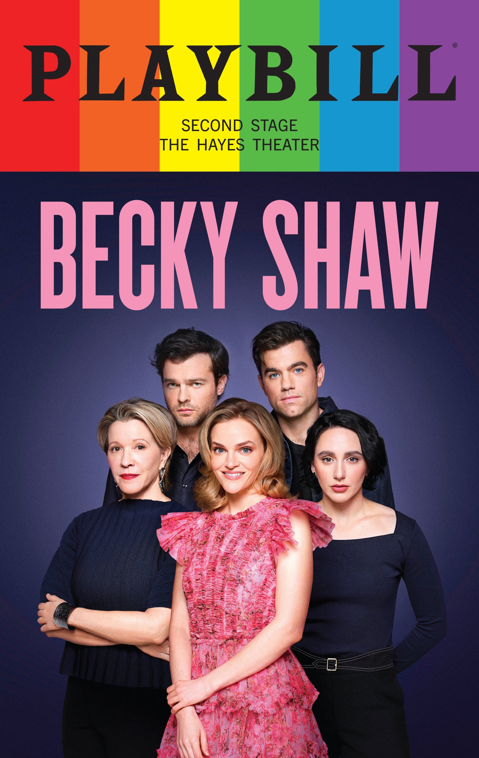 Becky Shaw Limited Edition 2026 Rainbow Pride Playbill