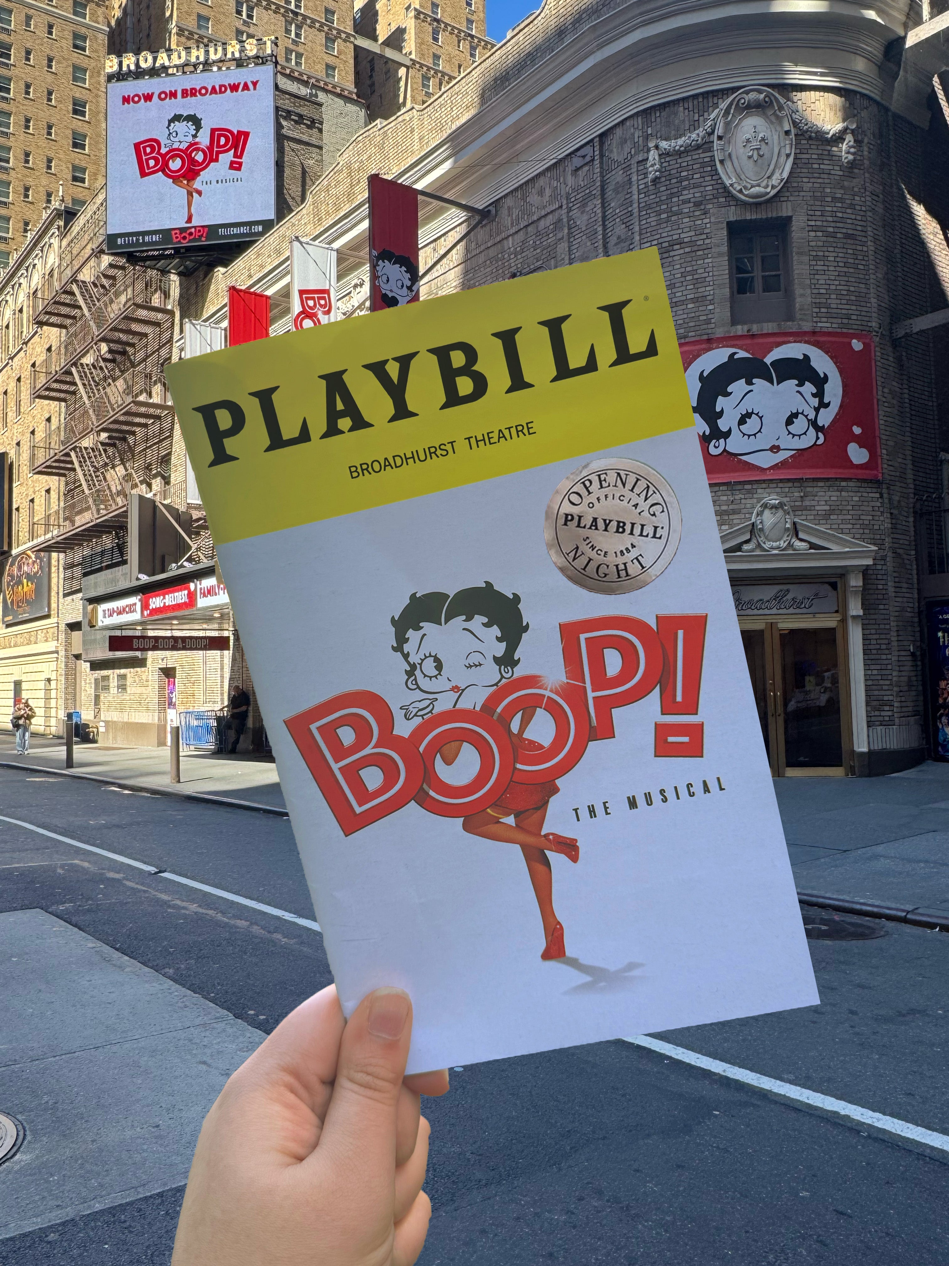 BOOP! The Musical Limited Edition Official Opening Night Playbill