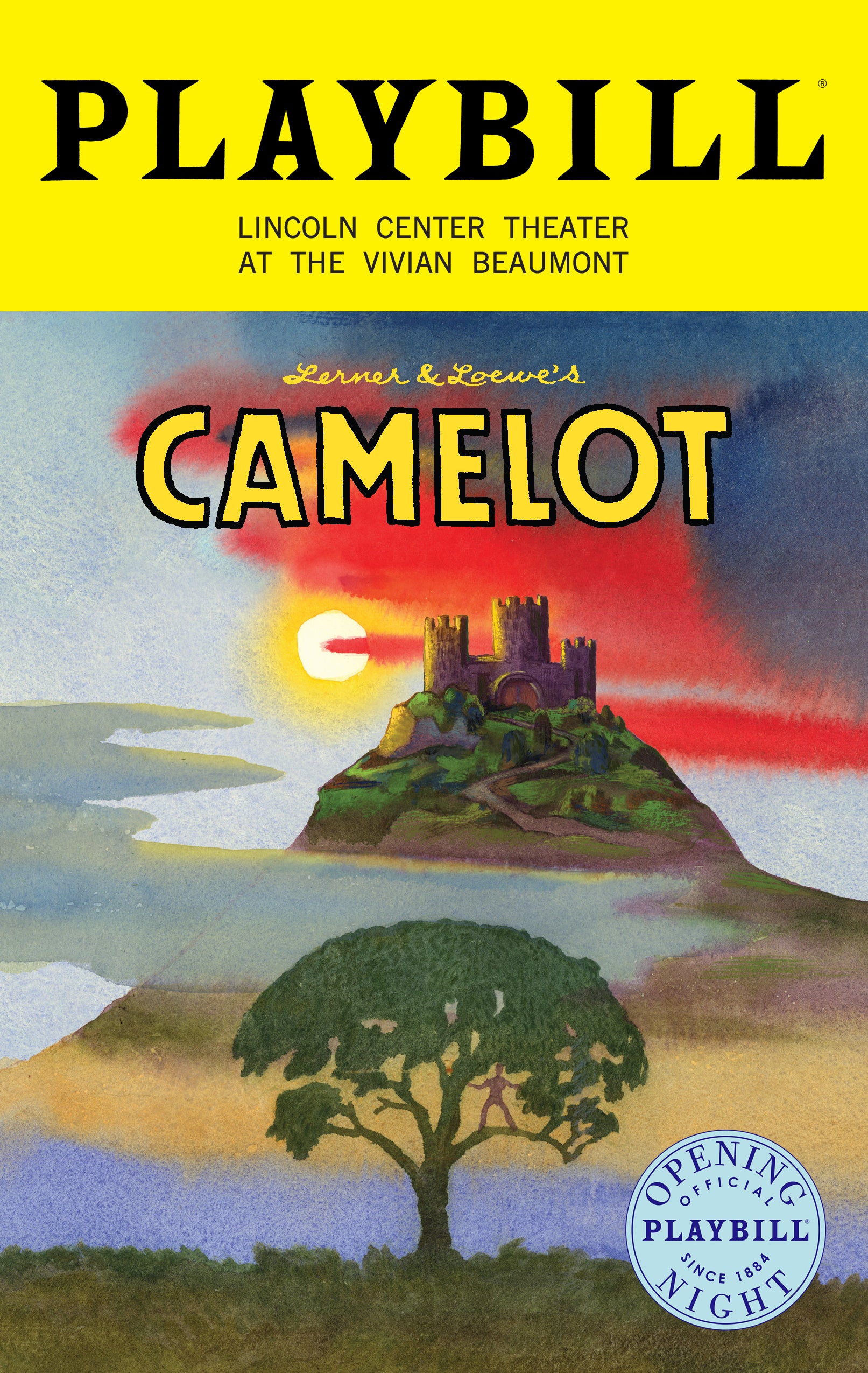 Camelot 2023 Revival Limited Edition Official Opening Night Playbill