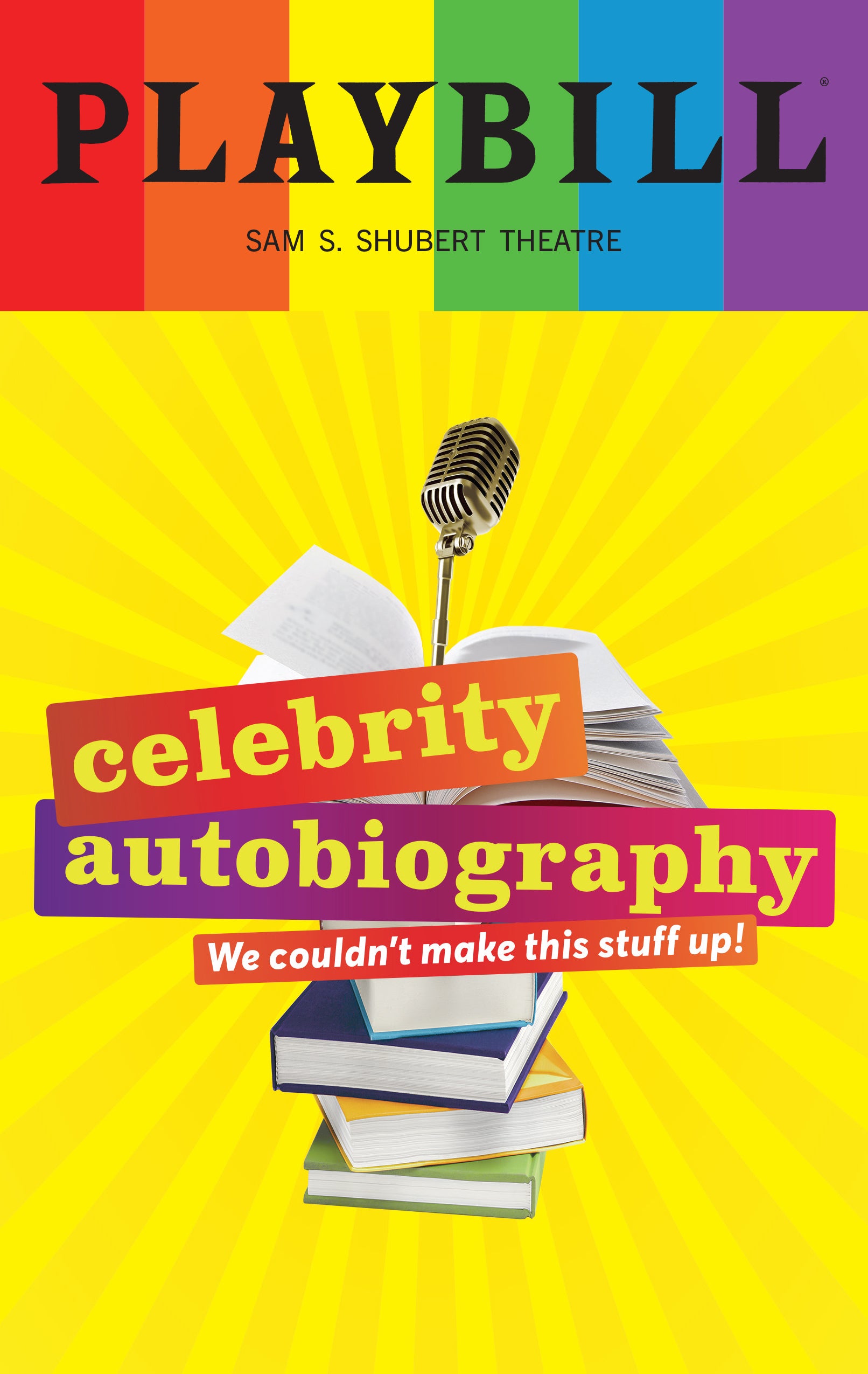Celebrity Autobiography Limited Edition 2026 Rainbow Pride Playbill