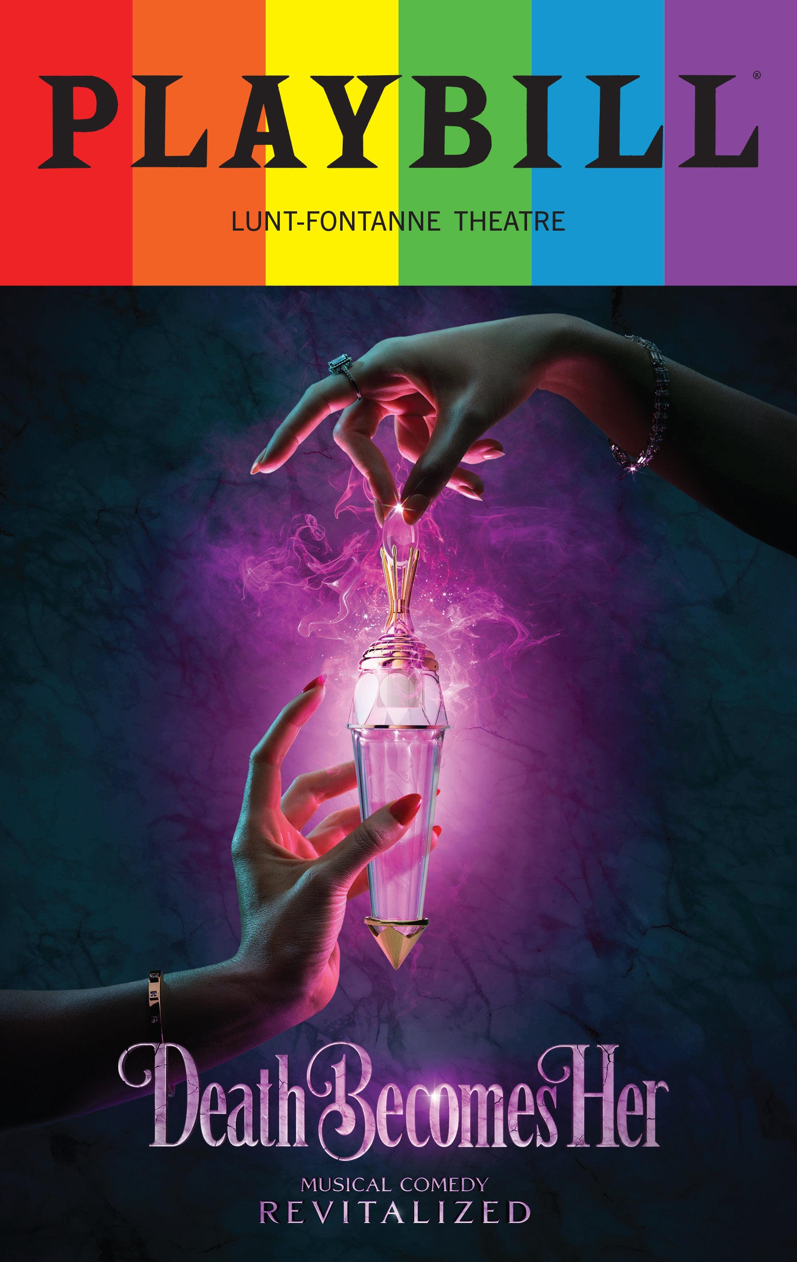 Death Becomes Her Limited Edition 2026 Rainbow Pride Playbill