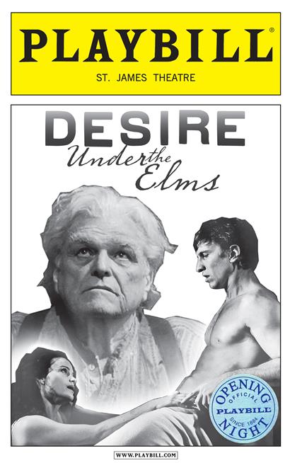Desire Under the Elms Limited Edition Official Opening Night Playbill