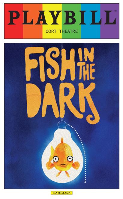 Fish in the Dark - June 2015 Playbill with Rainbow Pride Logo
