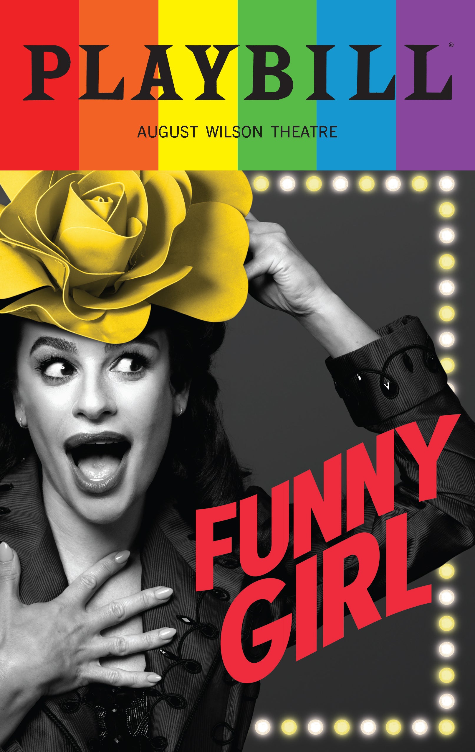 Funny Girl Playbill with Limited Edition 2023 Rainbow Pride Logo