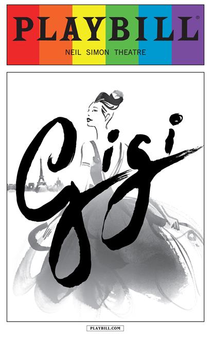 Gigi the Musical - June 2015 Playbill with Rainbow Pride Logo