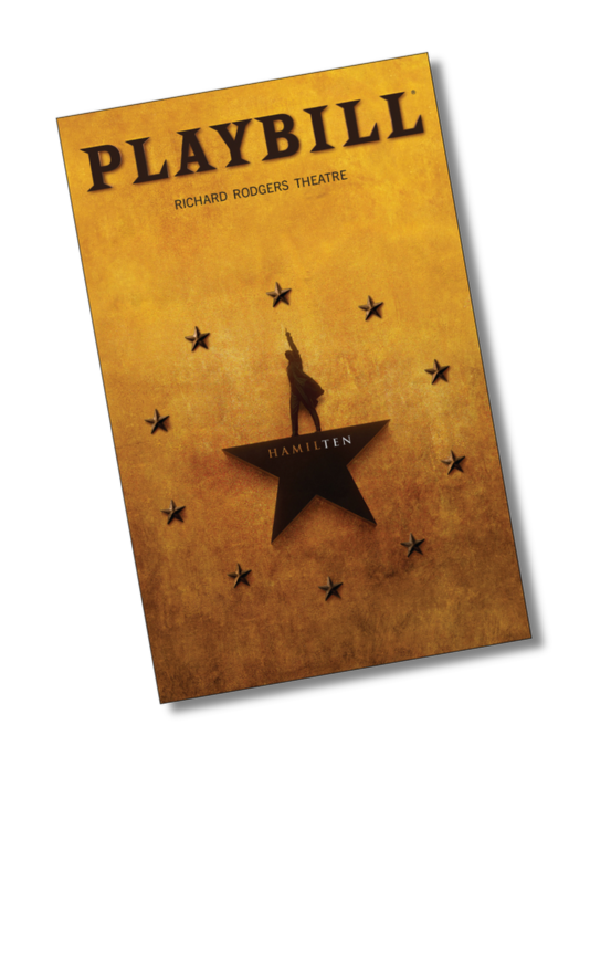Hamilton 10th Anniversary Playbill Sticker