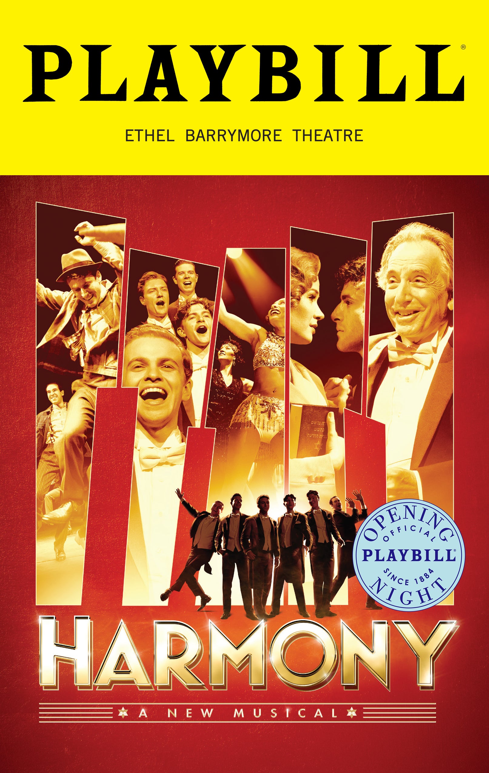 Harmony Limited Edition Official Opening Night Playbill