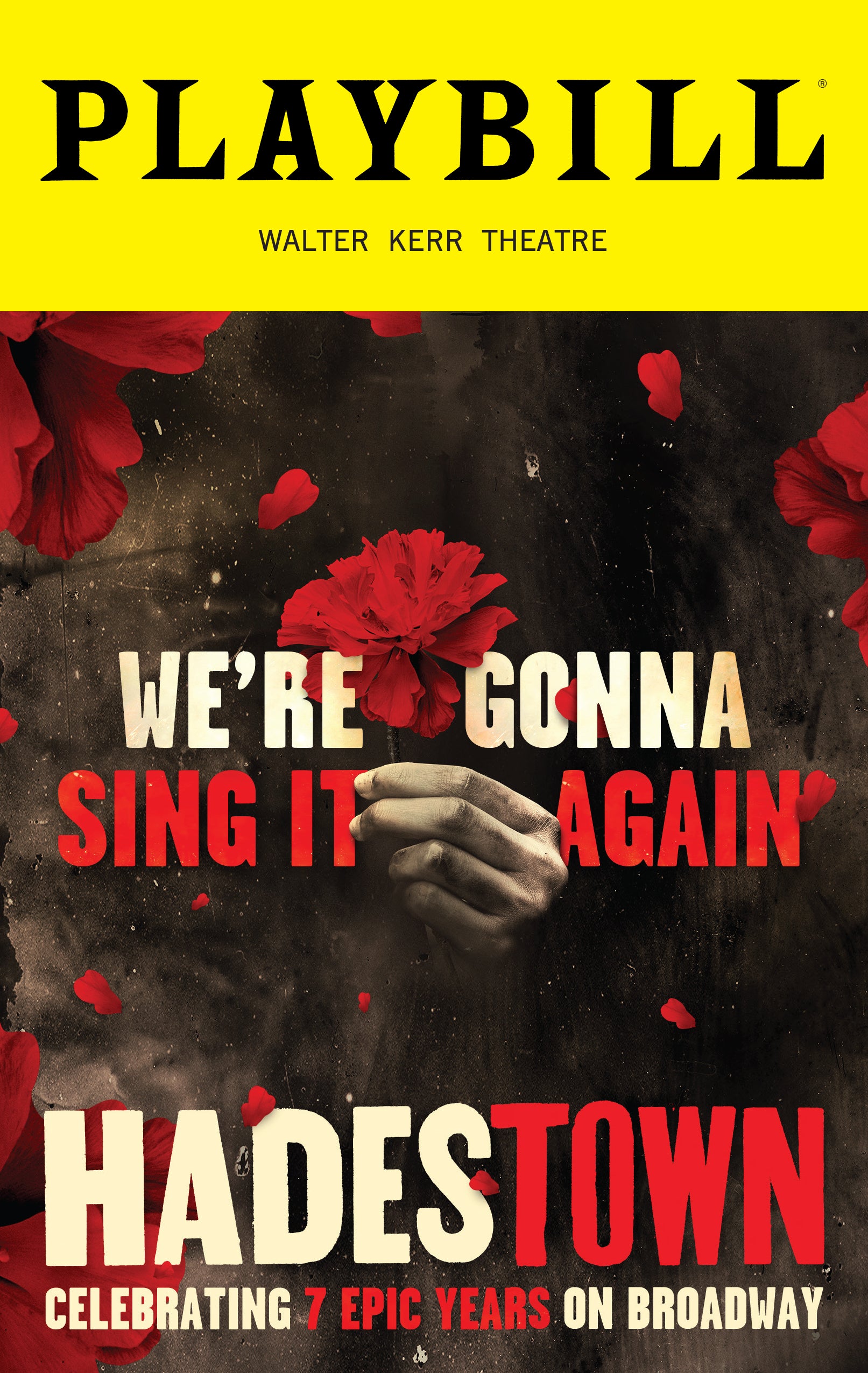 Hadestown 7 Years on Broadway Limited Edition Playbill