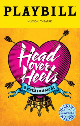 Head Over outlet Heels *CLOSING NIGHT PLAYBILL SIGNED*