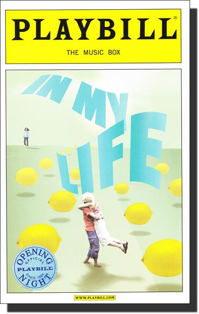 In My Life Limited Edition Official Opening Night Playbill