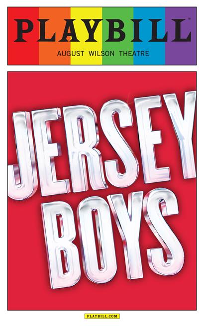 Jersey Boys - June 2015 Playbill with Rainbow Pride Logo