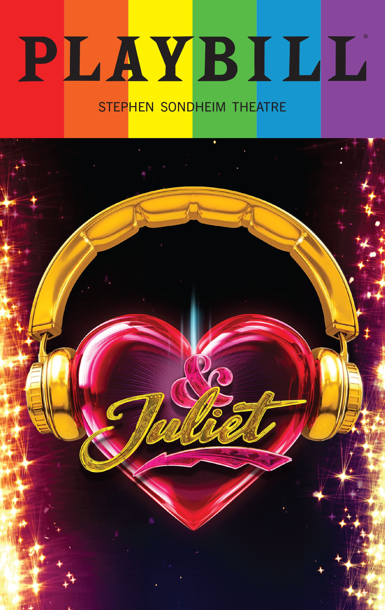& Juliet Limited Edition 2026 Rainbow Pride Playbill