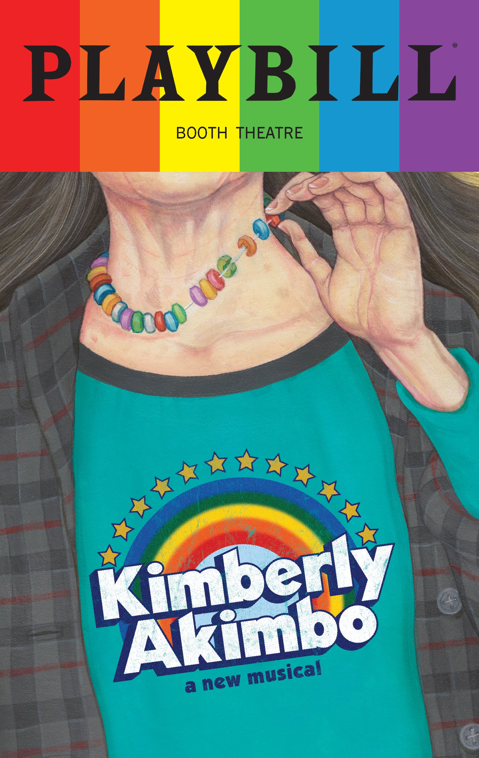 Kimberly Akimbo Playbill with Limited Edition 2023 Rainbow Pride Logo