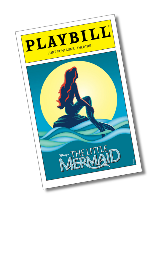 The Little Mermaid Playbill Sticker