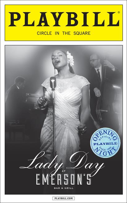Lady Day at Emerson's Bar & Grill Limited Edition Official Opening Night Playbill