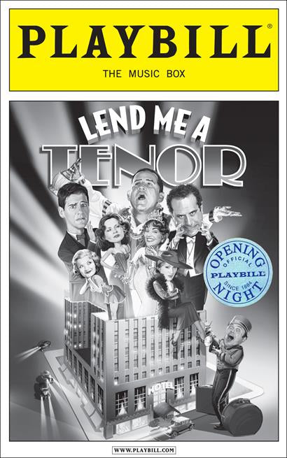 Lend Me a Tenor Limited Edition Official Opening Night Playbill