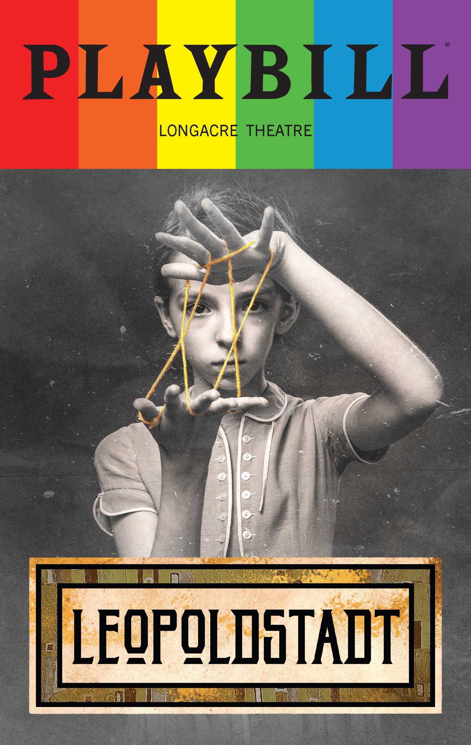 Leopoldstadt by Tom Stoppard Playbill with Limited Edition 2023 Rainbow Pride Logo