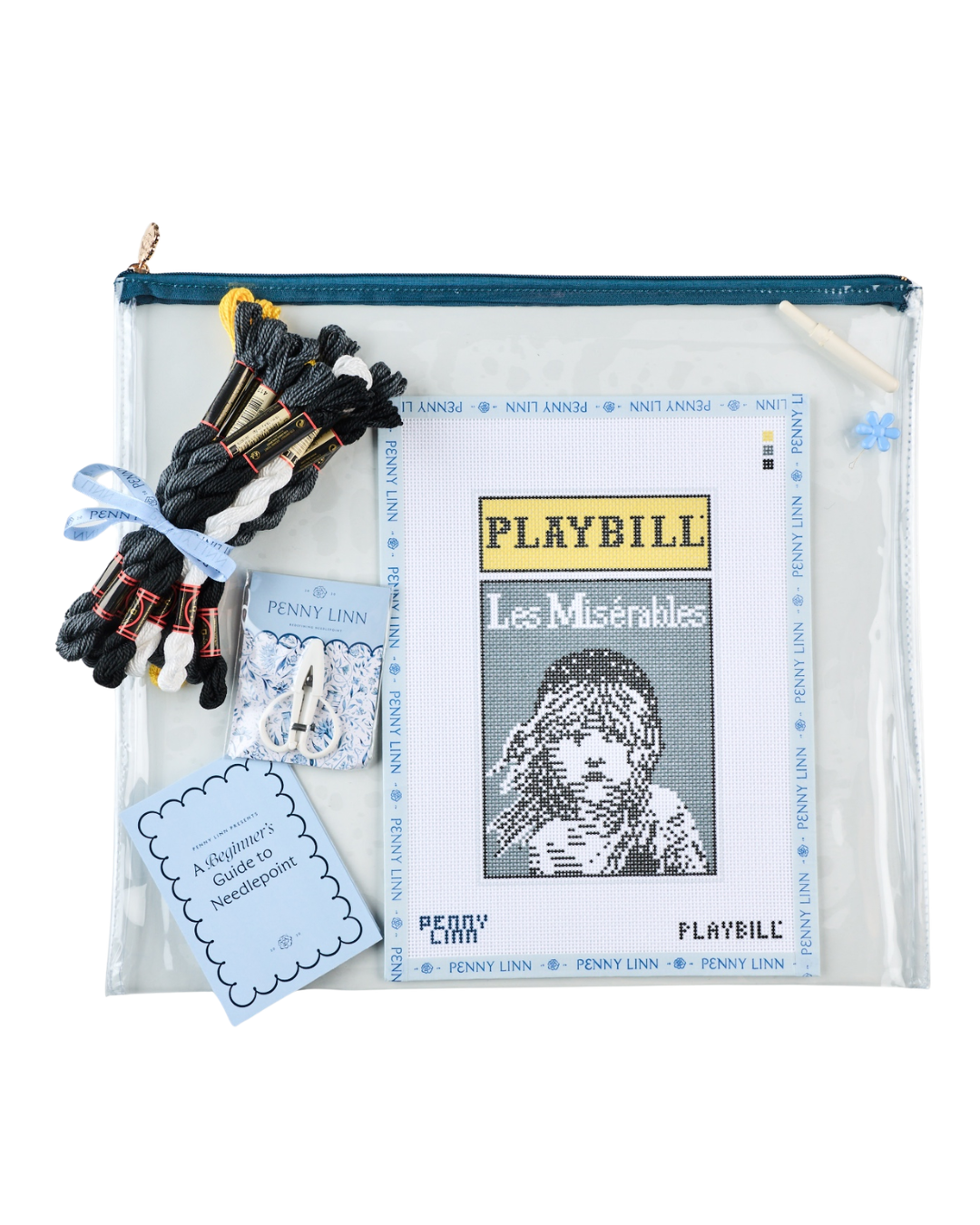 Les Misérables Life-Sized Playbill - Penny Linn Needlepoint Canvas Kit