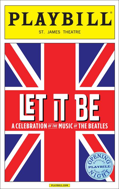 Let It Be Limited Edition Official Opening Night Playbill