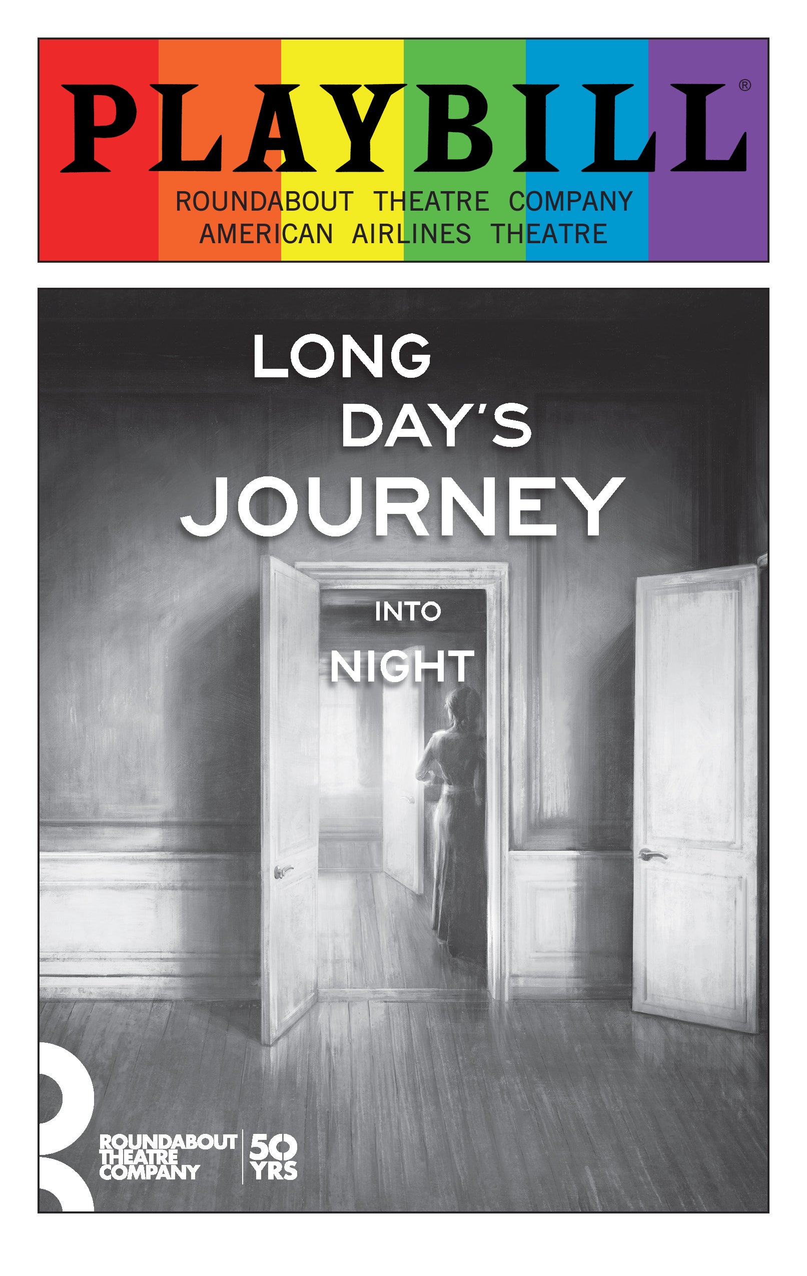Long Day's Journey Into Night - June 2016 Playbill with Rainbow Pride Logo