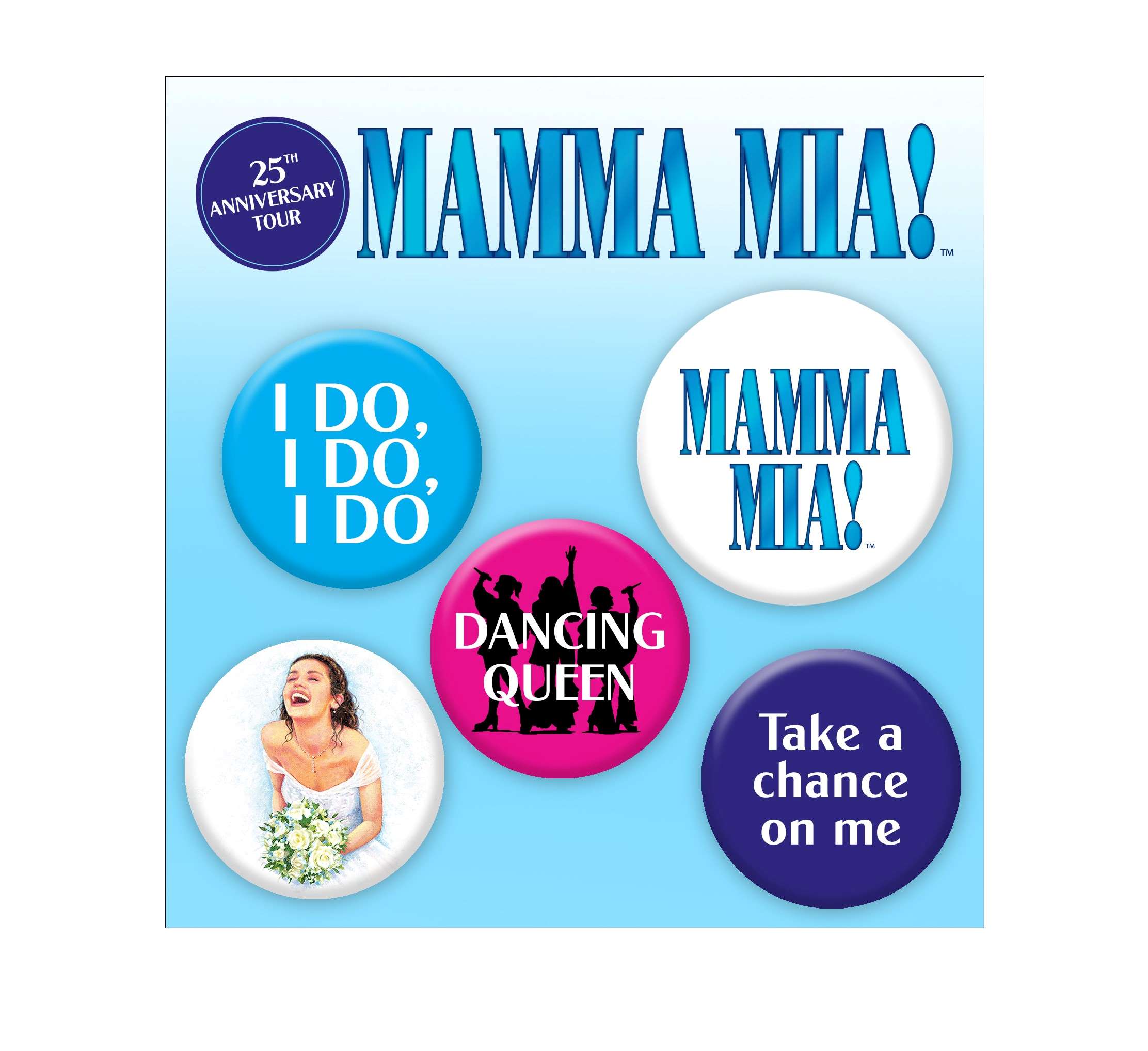 Mamma Mia! Button Set