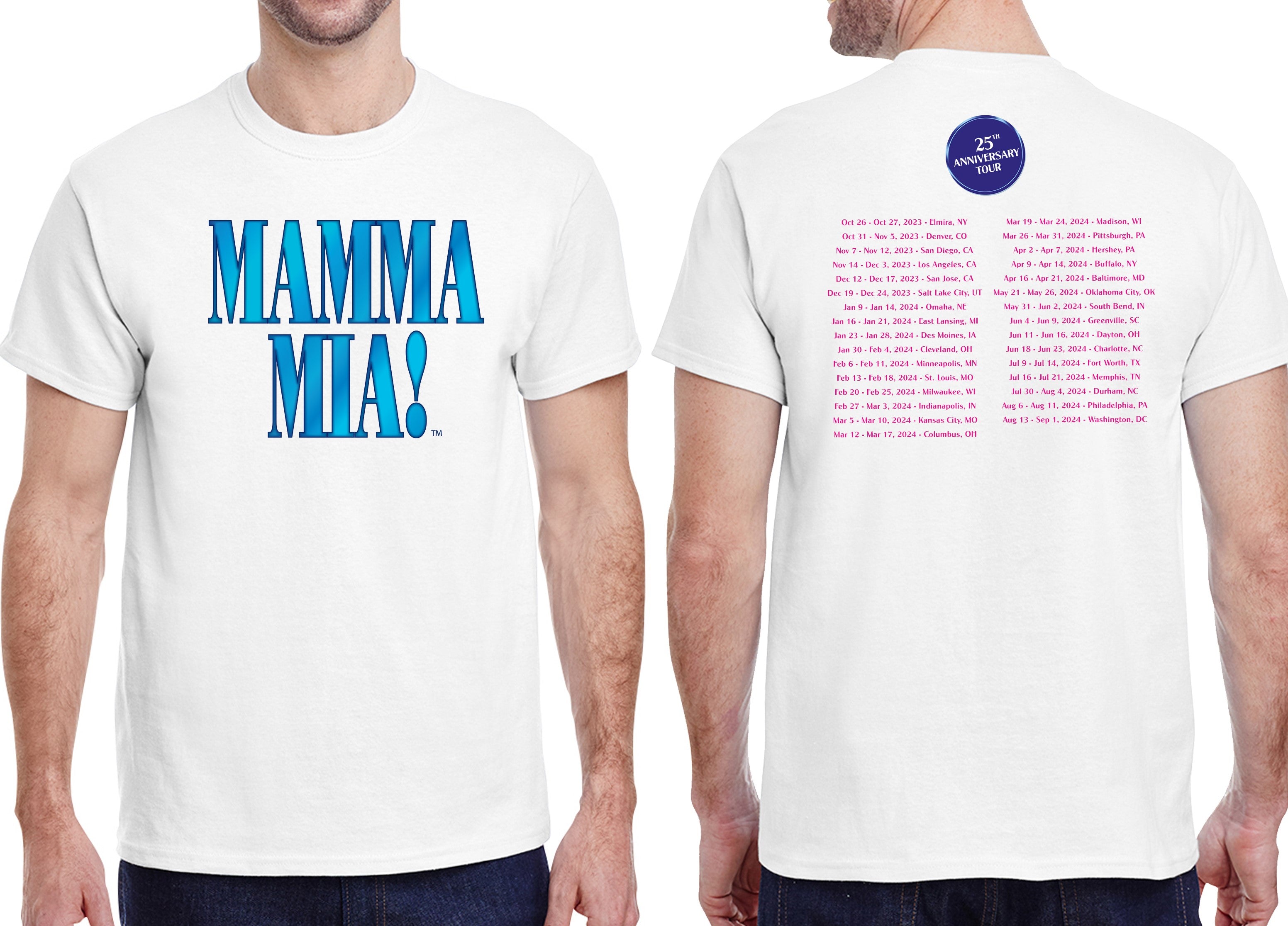 Mamma Mia! 25th Anniversary Tour Tee