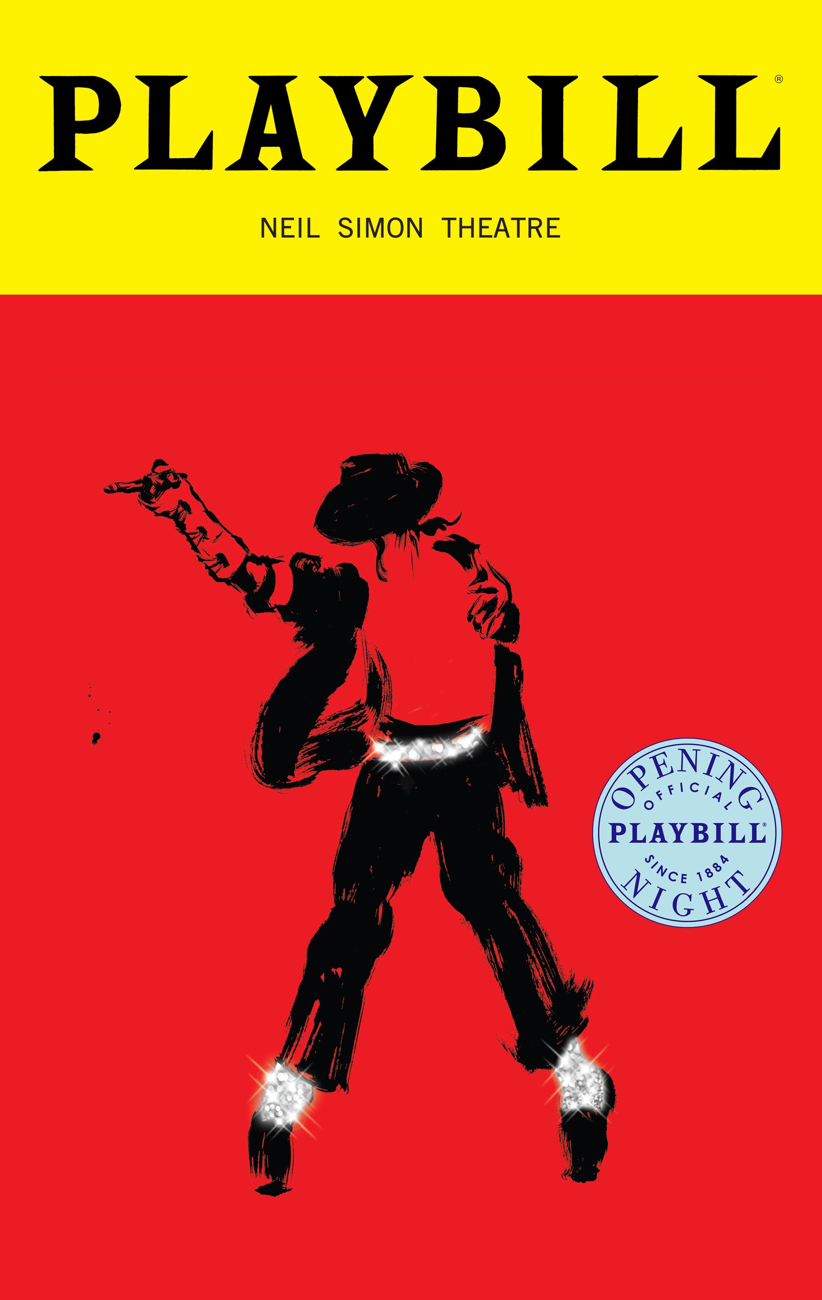 MJ the Musical Limited Edition Official Opening Night Playbill - Version 3