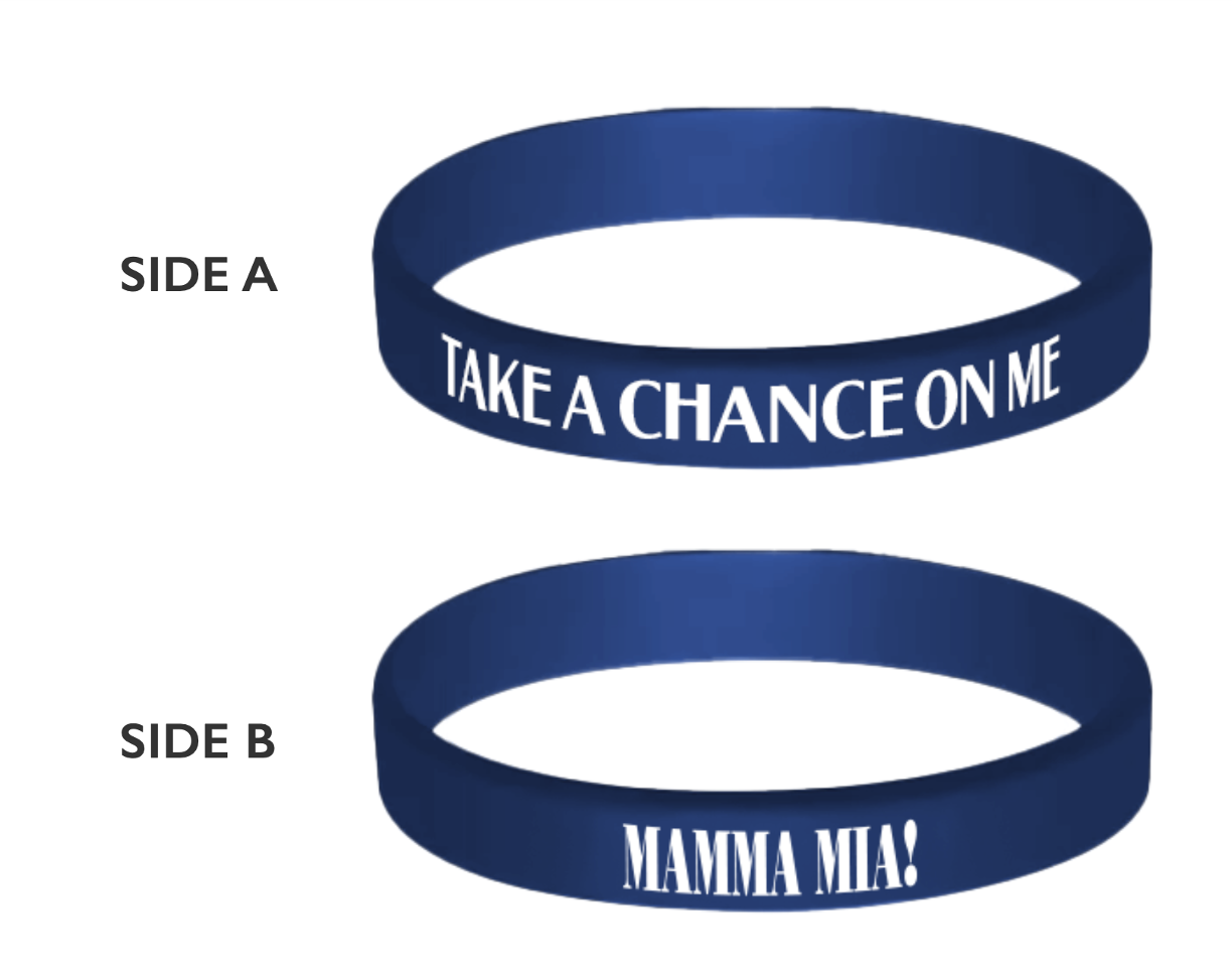 Mamma Mia! Broadway 2025 Silicone Wristband Set